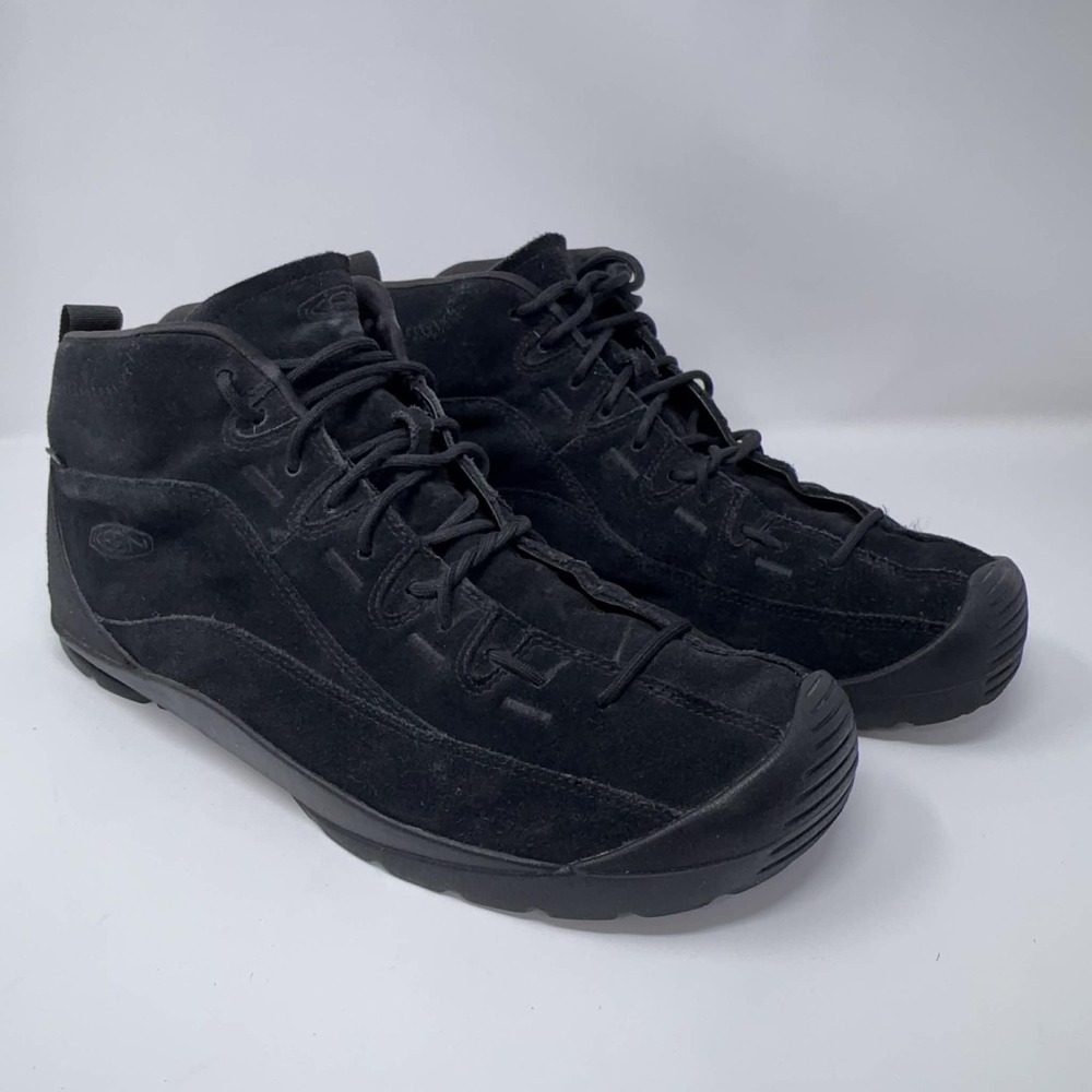 KEEN‎ Jasper Mid Top Sneaker Mens Size 12 Black Suede Hike Outdoor Casual Shoe